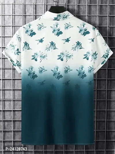 Uiriuy Shirt for Men || Casual Shirt for Men || Men Stylish Shirt || Men Printed Shirt (X-Large, Sky Flower)-thumb3