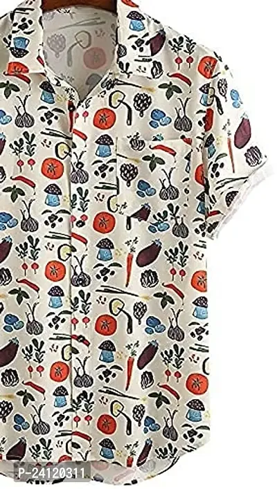 Uiriuy Shirt for Men || Casual Shirt for Men || Men Stylish Shirt || Men Printed Shirt (X-Large, Veg)-thumb3