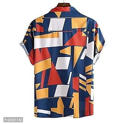 SL FASHION Men's Shirts Casual Shirts Formal Shirt (X-Large, Orange)-thumb2