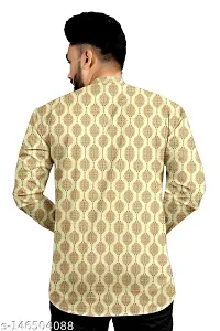 RK HUB Men's Digital Ptinted Half Sleeve Rayon Kurtas (X-Large, Care)-thumb1