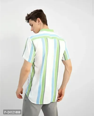 Uiriuy Shirt for Men || Casual Shirt for Men || Men Stylish Shirt || Men Printed Shirt (X-Large, GreenWhite)-thumb4