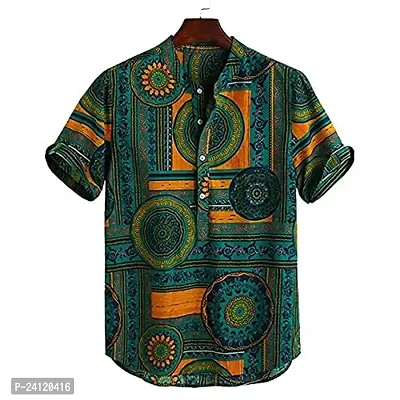 SL FASHION Funky Printed Shirt for Men Half Sleeves (X-Large, KURTO)