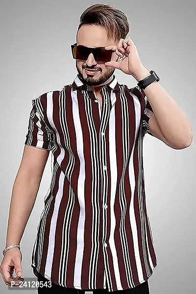 Uiriuy Funky Printed Shirt for Men. (X-Large, COFEE)-thumb2