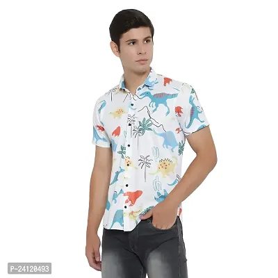 RK HUB Men's Lycra Digital Print Casual New Shirt (X-Large, DAINOSOR)-thumb4