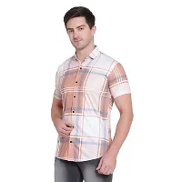 RK HUB Men's Lycra Digital Print Casual New Shirt (X-Large, Brown #)-thumb4