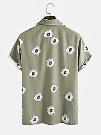 SL FASHION Funky Printed Shirt for Men Half Sleeves (X-Large, Grey Full Motu)-thumb1