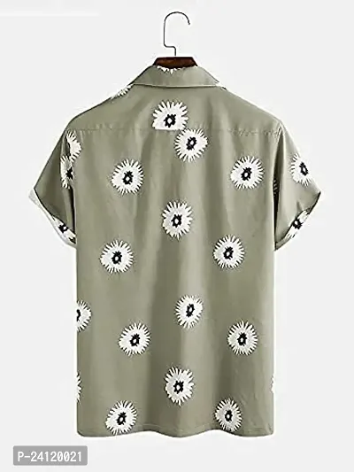 SL FASHION Funky Printed Shirt for Men Half Sleeves (X-Large, Grey Full Motu)-thumb2