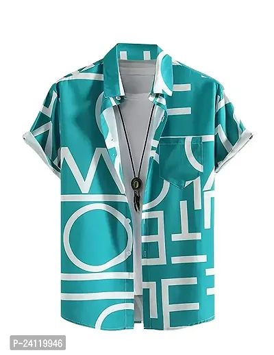 Hmkm Funky Printed Shirt for Men Half Sleeves