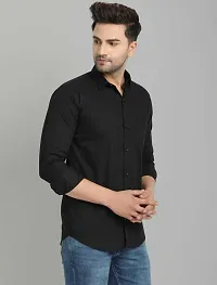 RK HUB Formal Men's Shirt (X-Large, Black 4)-thumb1