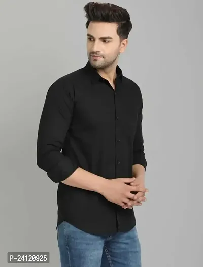 RK HUB Formal Men's Shirt (X-Large, Black 4)-thumb2