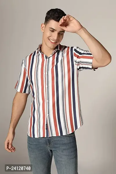 Uiriuy Shirt for Men || Casual Shirt for Men || Men Stylish Shirt || (X-Large, RDE and White)-thumb2
