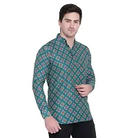 RK HUB Men's Casual Short Kurta for Men Long Sleeve (X-Large, 719)-thumb2