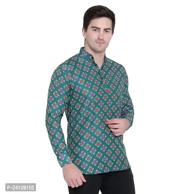 RK HUB Men's Casual Short Kurta for Men Long Sleeve (X-Large, 719)-thumb3