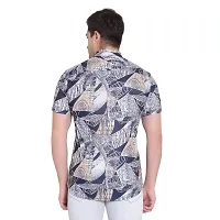 SL FASHION Funky Printed Shirt for Men Half Sleeves (X-Large, Grey Mix)-thumb1