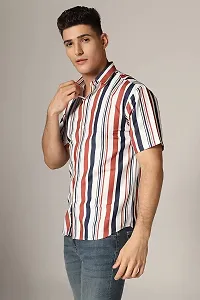 Uiriuy Funky Printed Shirt for Men (X-Large, REDWhite LINE)-thumb3