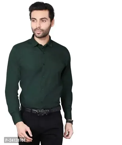 RK HUB Formal Men's Shirt (X-Large, Green 2)