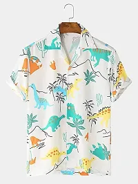 RK HUB Men's Lycra Digital Print Casual New Shirt. (X-Large, DAINOSOR)-thumb2