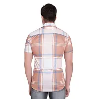 RK HUB Men's Lycra Digital Print Casual New Shirt (X-Large, Brown #)-thumb1