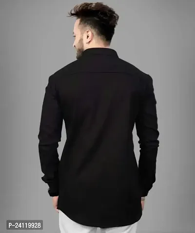 RK HUB Formal Men's Shirt (X-Large, Black 3)-thumb3