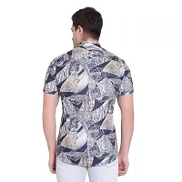 RK HUB Men's Lycra Digital Print Casual New Shirt (X-Large, Grey Mix)-thumb1