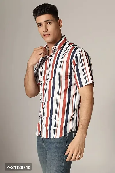 Uiriuy Shirt for Men || Casual Shirt for Men || Men Stylish Shirt || (X-Large, RDE and White)-thumb4