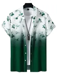 Uiriuy Shirt for Men || Casual Shirt for Men || Men Stylish Shirt || Men Printed Shirt (X-Large, Green Flower)-thumb4