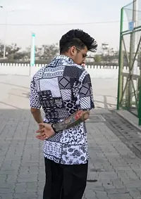 Mens Digital Print Rayon Casual Shirt-thumb1