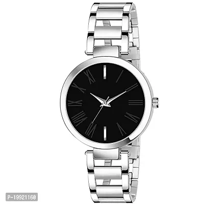 Stylish Silver Metal Watch For Women-thumb0