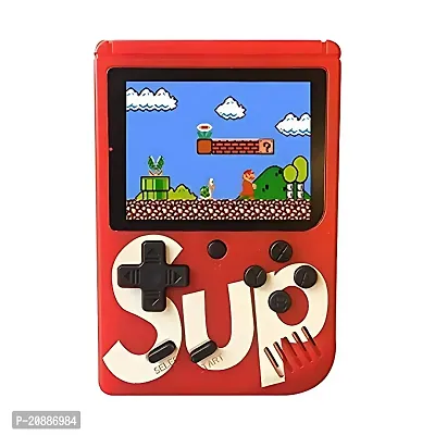 SUP 400 in 1 Retro Game Box Console Handheld Classical Game PAD Box Can Play On TV, 400 Games Contra, Turtles, Tank, Bomber Man, Aladdin, Etc. Total 400 Games (Red)-thumb0