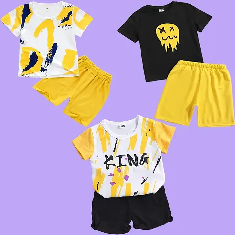 Trendy T-Shirts with Shorts for boys