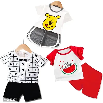 Lofn Stylish Kids Clothing Set Pack Of 3-(0-6 Months)
