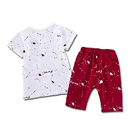 Attis Baby Boy's and Baby Girl's Cotton T-shirt and Pant Clothing Set (White, 1-2 Years)-thumb1