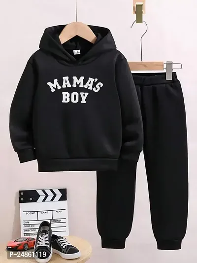 Kids Winter Wear Sweatshirt Trackpant Girls / Boys Kids Clothing Set-thumb0