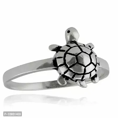 Silver Kachhua Ring For Men-thumb0