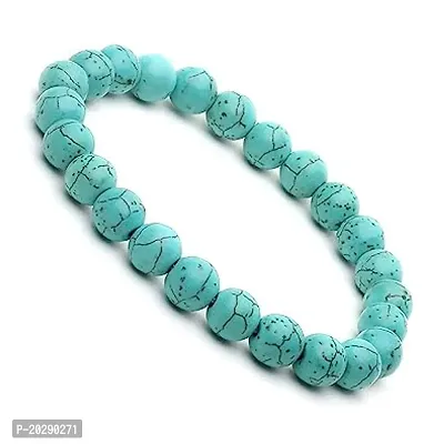 firoza Stone Turquoise Crystal Beads, Crystal Bracelet for men  women