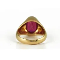 Unique  Effective 100% Original Ruby Manik Ring for Men  Women Ring Gold plated Ring-thumb1