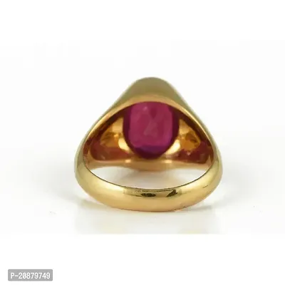 Unique  Effective 100% Original Ruby Manik Ring for Men  Women Ring Gold plated Ring-thumb2