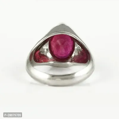 Unique  Effective 100% Original Ruby Manik Stone Ring for Men  Women Alloy Silver Plated Ring-thumb3