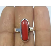 Red coral Ring with Natural Red coral Stone Lab Certified Stone Coral Gold Plated Ring for Men or Women-thumb4