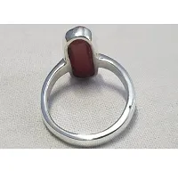 Red coral Ring with Natural Red coral Stone Lab Certified Stone Coral Gold Plated Ring for Men or Women-thumb1