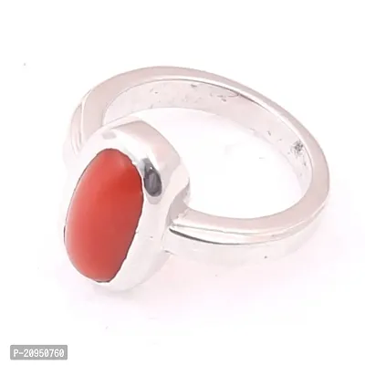 Red Coral Gemstone Silver Plated Design Fashion Ring Jewelry, Handmade Rings For Gift To Love-thumb2