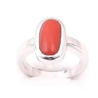 Red Coral Gemstone Silver Plated Design Fashion Ring Jewelry, Handmade Rings For Gift To Love-thumb2