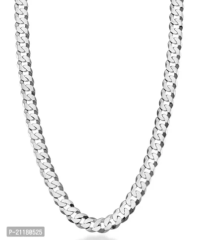 Silver plated Chain For Boys and Man Rhodium, Silver Plated Alloy, Stainless Steel Chain .-thumb0