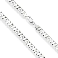 Silver plated Chain For Boys and Man Rhodium, Silver Plated Alloy, Stainless Steel Chain .-thumb1