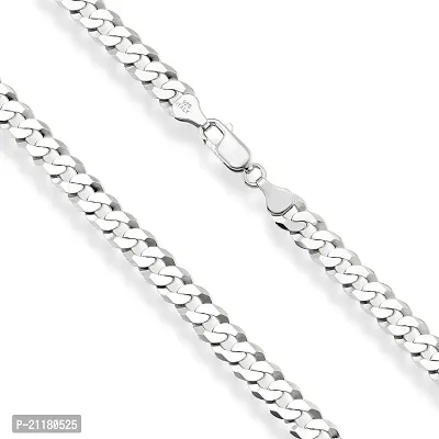 Silver plated Chain For Boys and Man Rhodium, Silver Plated Alloy, Stainless Steel Chain .-thumb2