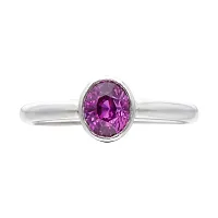 NATURAL MANIK GEMSTONE FOR MEN  WOMEN Stone Ruby Silver Plated Ring-thumb1