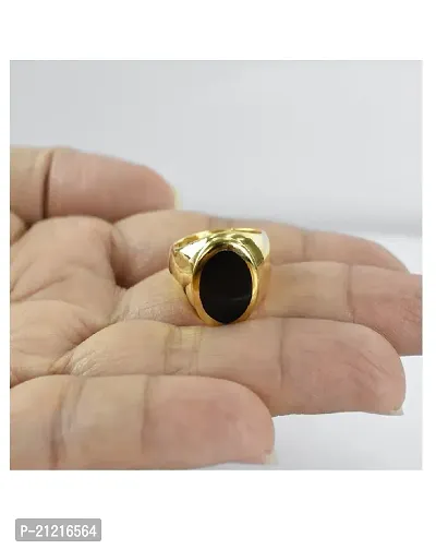 Original Black Black Hakik Ring Copper Agate Gold Plated Ring for mens  women.