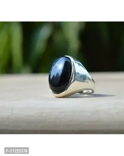 Black Hakik stone ring Natural stone ring Lab Certified for men and women.-thumb2