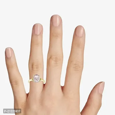 KISNA Solitaire Diamond Ring for Women Diamond Yellow Gold ring.-thumb2