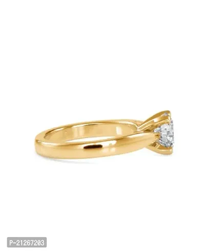 Zircon Ring Diamond Ring American Diamond Zircon Stone Gold Plated Metal Adjustable Ring for Girls and Women-thumb3